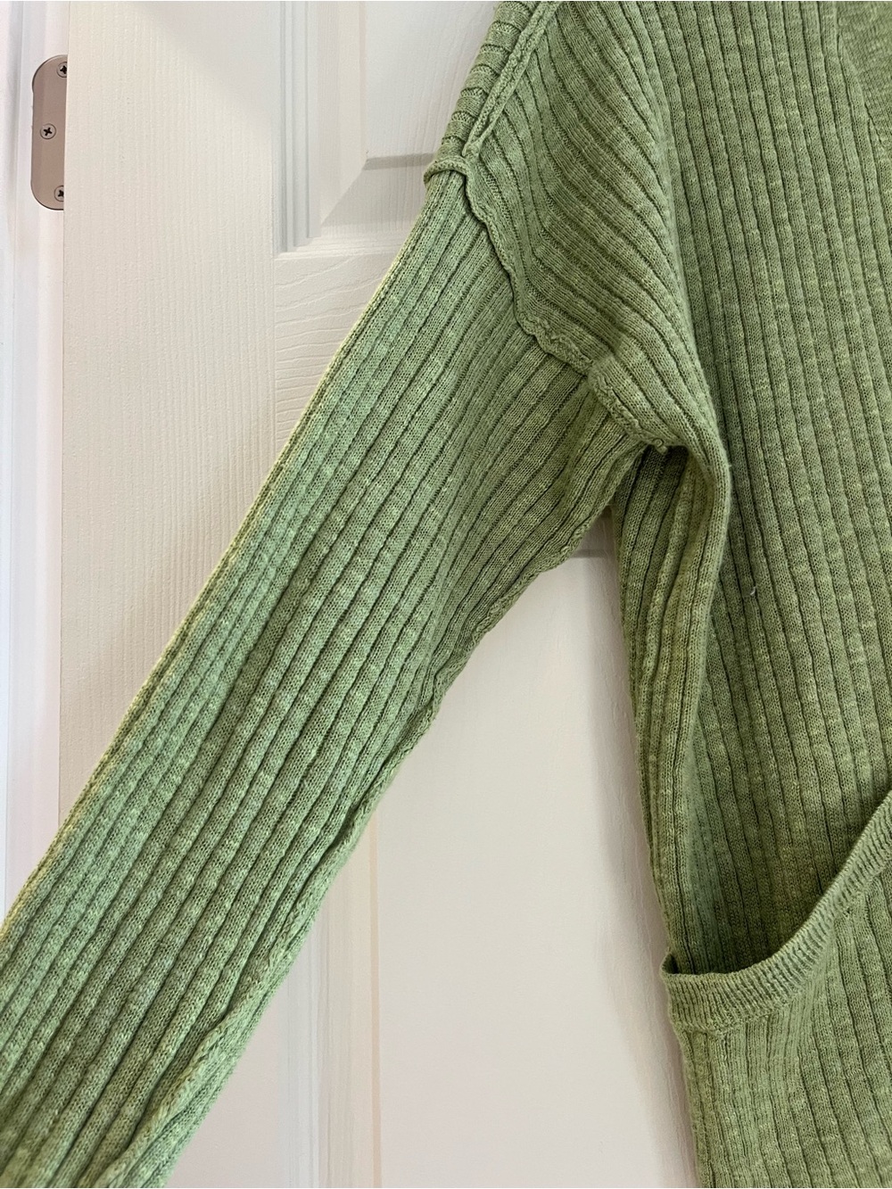 Free People Ribbed Button-Front Cardigan - Picture 5 of 6